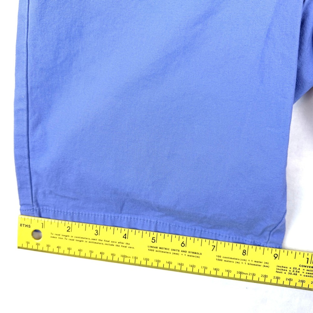 J Crew Bermuda Shorts Women 0 Blue 9" Chino Cotton Stretch Preppy Coastal Casual - Picture 6 of 9